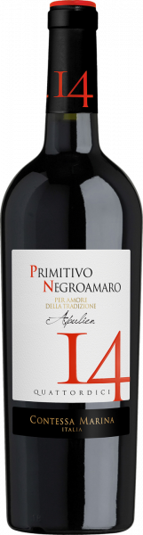 Primitivo Negroamaro Puglia IGT 14 Cont Marina