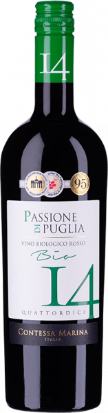 Passione di Puglia Rosso IGT 14 CM Bio