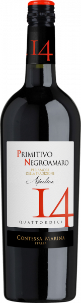 Primitivo Negroamaro Puglia IGT 14 Cont Marina