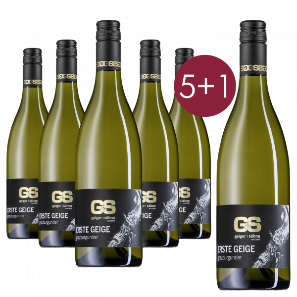 5+1 Aktionspaket: Erste Geige Grauburgunder QbA