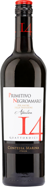 Primitivo Negroamaro Puglia IGT 14 Cont Marina